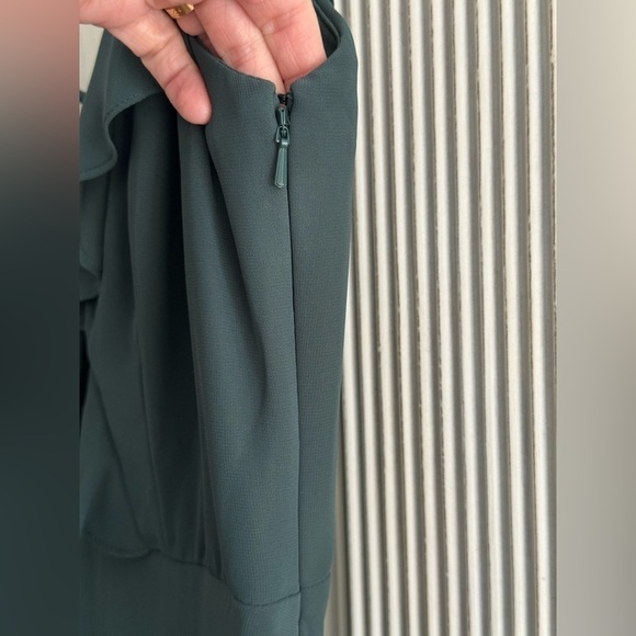 BILL LEVKOFF Bridesmaid Dress Spaghetti Strap Ruffle Evegreen Style 7102. 8 - Picture 9 of 12